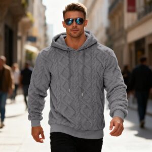 Winter Warm Long-sleeved Pullover- GREY