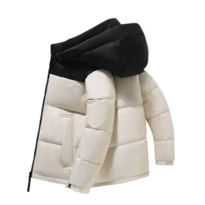 Men's Puffer Jacket - Full-Zip Padded Warm Winter jacket